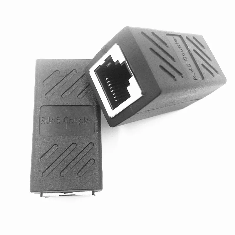 

8P8C New RJ45 Female Connector Extender Adapter Network Cable Pair Connector Extender Adapter Cat6 Ethernet Cable Convertor