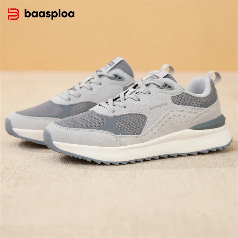 

Baasploa Women Sport Shoes Breathable Lightweight Walking Shoes Women Fashion Comfort Lace Up Casual Sneakers Running Outdoor
