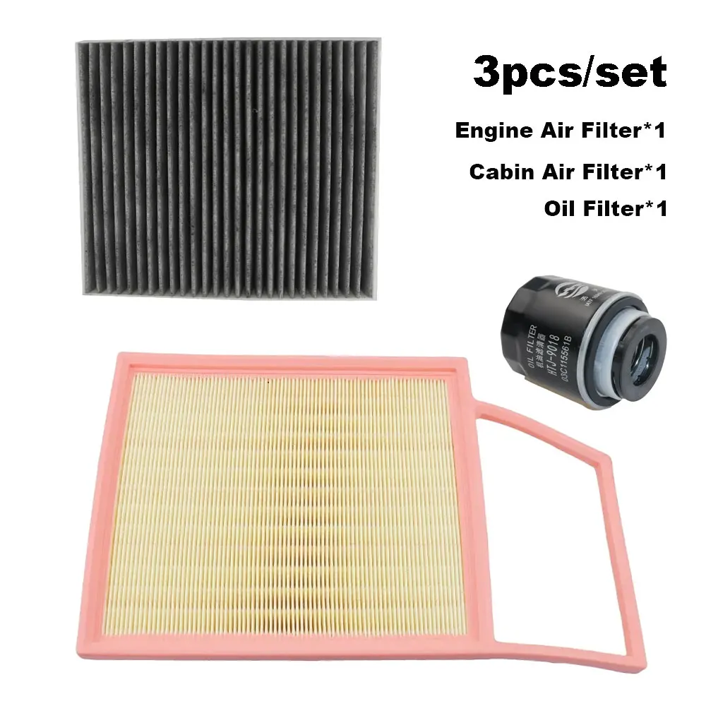 

3pcs Filter Set For BYD SONG PLUS DM-i 1.5T-PHEV 2021 2022 2023 2024 2025 2026 BYD476ZQC Engine AC Cabin Air Oil Filter Kit