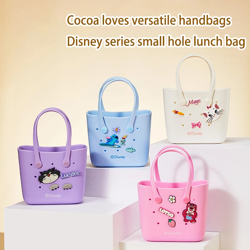 

Disney Lucifer Lunch Bag Small Mesh Tote Cute Thermal Food Container for Kids School Picnic Beach Party Kawaii Accessories