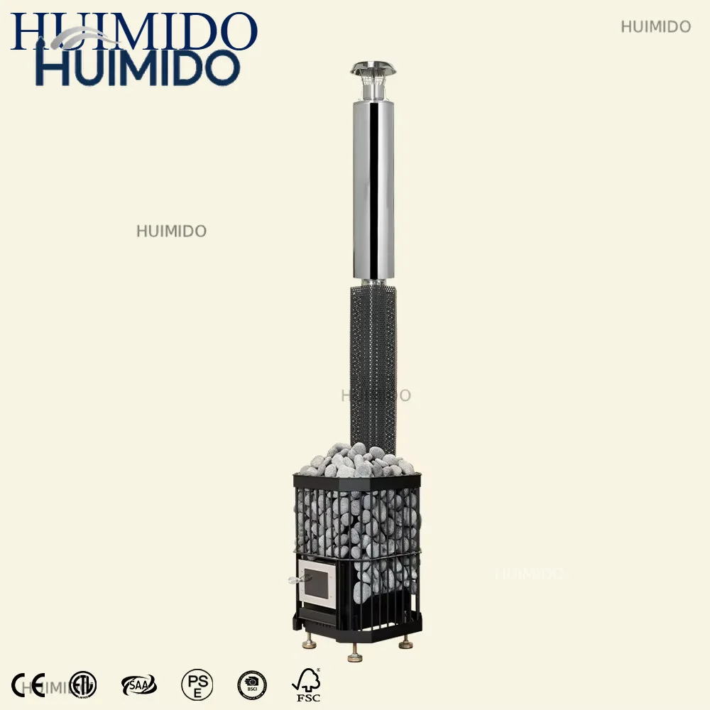 Square outdoor sauna stove, wood-fired sauna heater, modern industrial style, high-quality factory wholesale