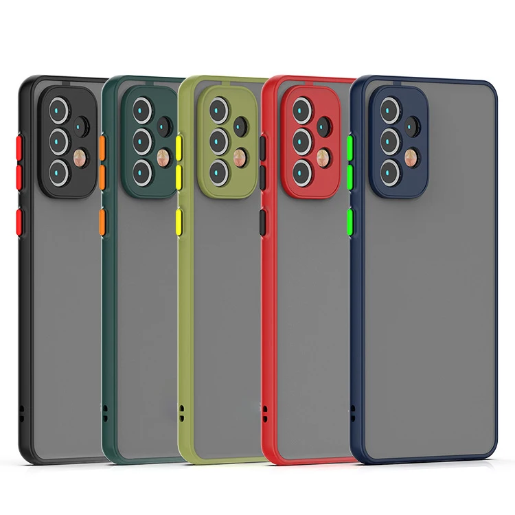ARMOR stoßfeste matte Hülle für Samsung Galaxy A52 A72 A13 A23 A33 A53 A73 A12 A22 A32 Fundas Bumper Clear Cover