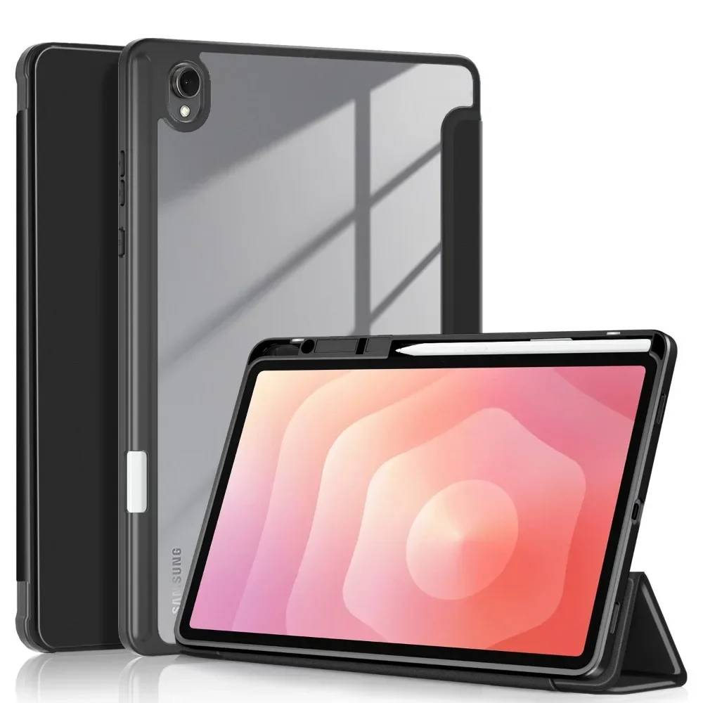 For Samsung Galaxy Tab S11 Case 2025 11 inch SM-X730/SM-X736 with Pencil Holder Fold Magnetic Stand For Samsung Tab S11 Cover