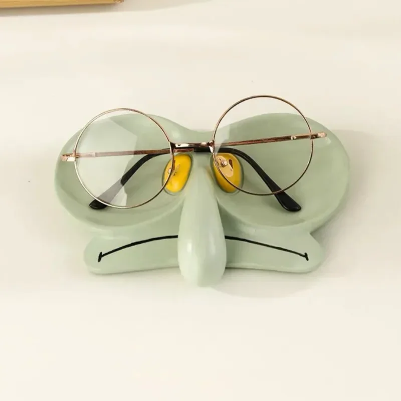 Squidward Inspired Eyeglass Resin Jewelry Dish Catch All Trinket Tray Eyeglass Stand Holder Organiser