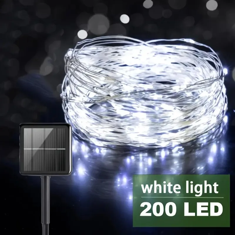 

Outdoor String Lights Solar Powered 2-Pack Total 144FT 400LED Solar Fairy Lights for Outside Waterproof Solar Twinkle Lights