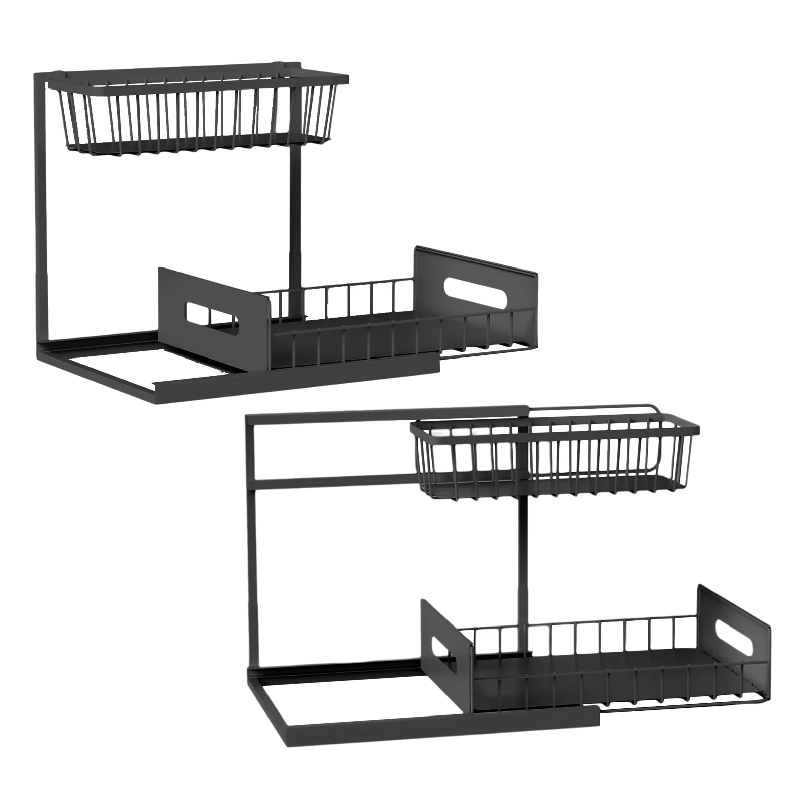 

Aoresac Органайзер под раковиной и хранилище/2 упаковки Выдвижной органайзер для шкафа Выдвижная полка для раковины Полки для хранения шкафа/Under Si