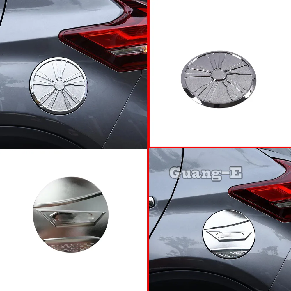 

Car Body ABS Chrome Gas/Fuel/Oil Tank Cover Cap Stick Lamp Frame Trim 1PCs For Nissan Kicks 2017 2018 2019 2020 2021 2022 2023