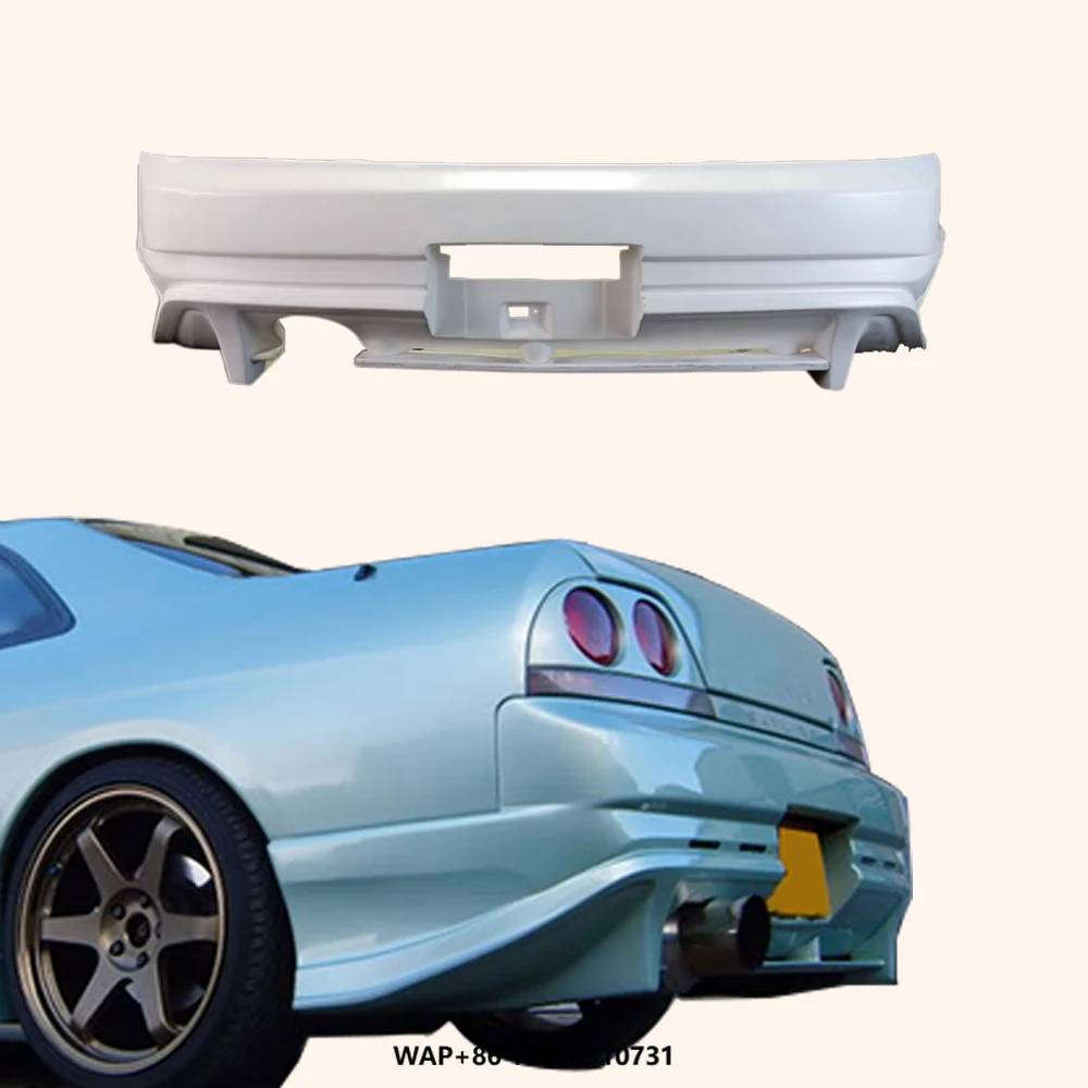 

Auto Modification Parts FRP Unpaint Rear Bumper Guard for Nissan Skyline R33 GTST DO Style Fiber Glass Rear Bumper Replacement