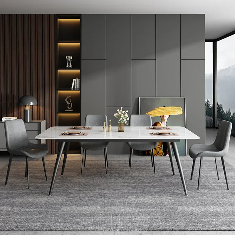 Italian Simplicity Dinning Table Kitchen Rectangledesign Tables Living Room Portable Mesas Restaurante Luxury Furniture