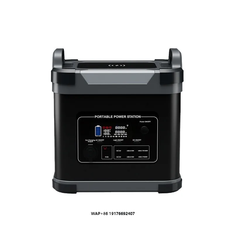 

Индивидуальный внешний источник питания для быстрой зарядки солнечной батареи 1500 Вт, портативная мобильная электростанция на 1 градус для хранения энергии