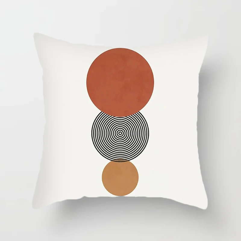 Abstract Geometric Decorative Pillowcase Sofa Cushion Cover Soft Throw   Home Office Bedroom