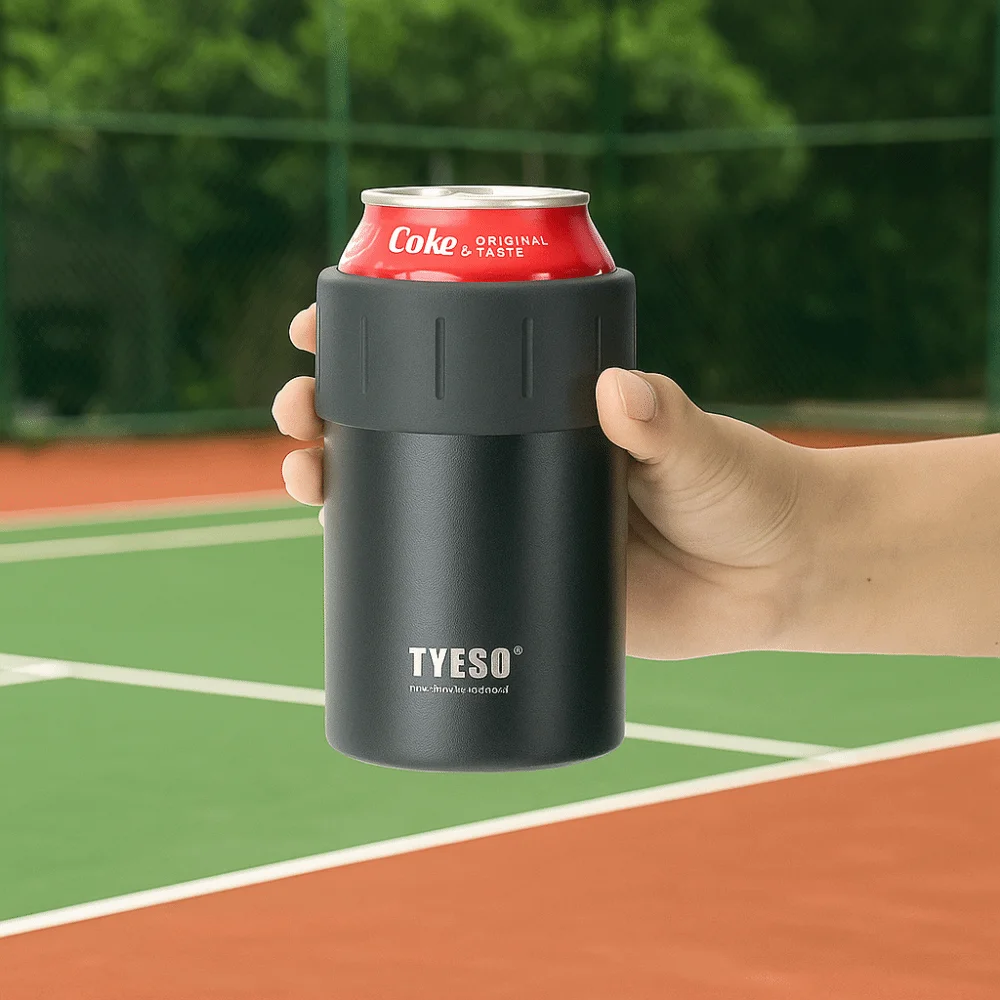 

304 Stainless Steel Insulated Beer Bottle Cooler Keep Warm/Cold 350ml Beverage Cooler Cup Vacuum Double Wall Drink Can Cooler