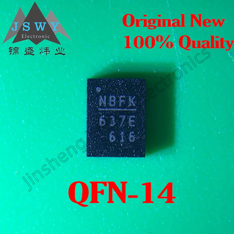 

(5/20pcs) NB637EL-LF-Z NBFK 637E QFN-14 9A 500kHz Synchronous Buck Switching Converter Chip Brand New Original Stock Ships Fast!