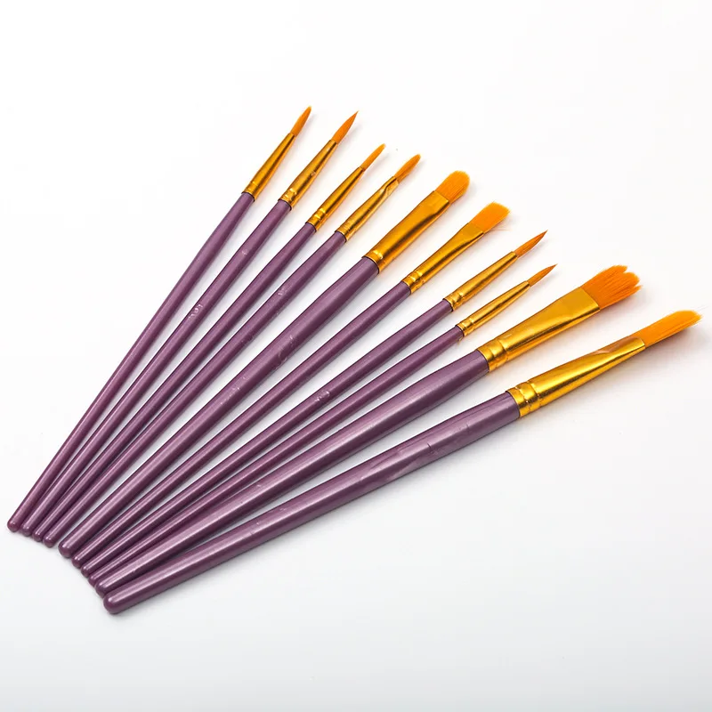 10 шт./набор, кисти для рисования