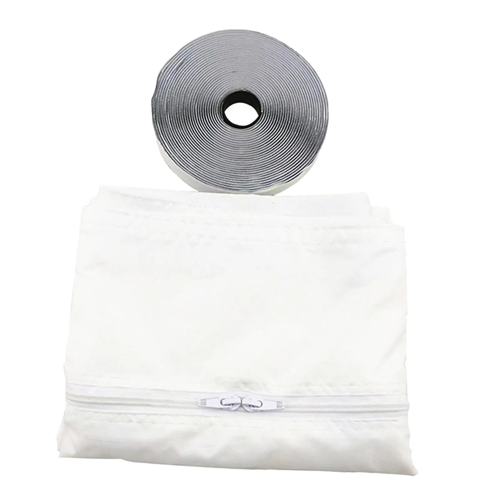Universal Window Seal Kit for Portable AC Unit with Zip Door Cloth Polyester Home Cooling Accessories