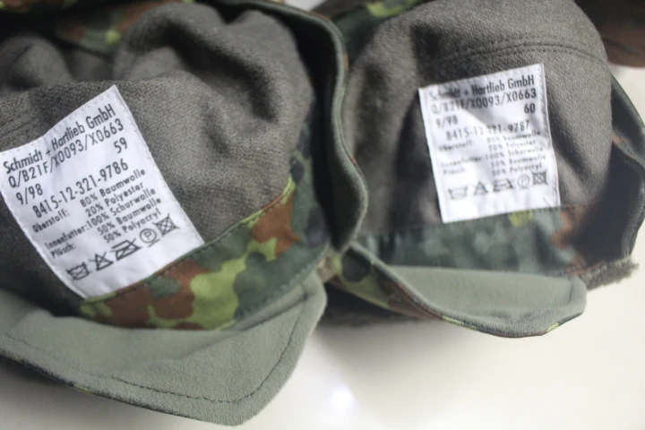Gorra térmica camuflaje flecktarn combate protección orejas - imagen 3