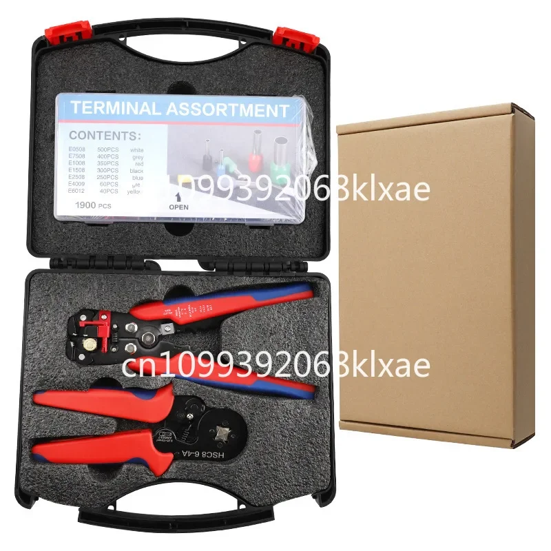 Multifunctional wire stripper terminal HSC 6-4A crimping, wire stripper tubular terminal