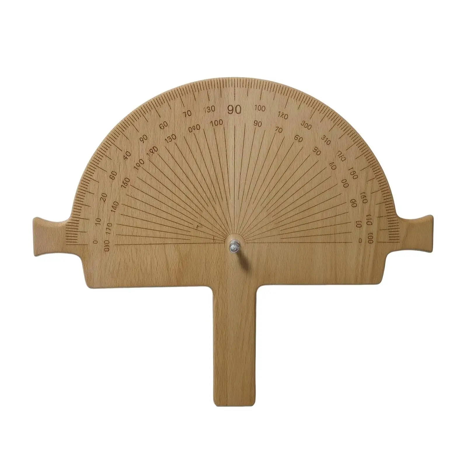 Wooden Protractor Hand-Held Angle Measuring Tool Angle Locator Flat Layout Tool Repeatable for Woodworkers, Woodworking