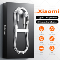 Original Type C Wired Headphones For Xiaomi 17 15 14 Pro Ultra 3.5mm Earphones For Redmi Poco Huawei Samsung Earbuds Accessories