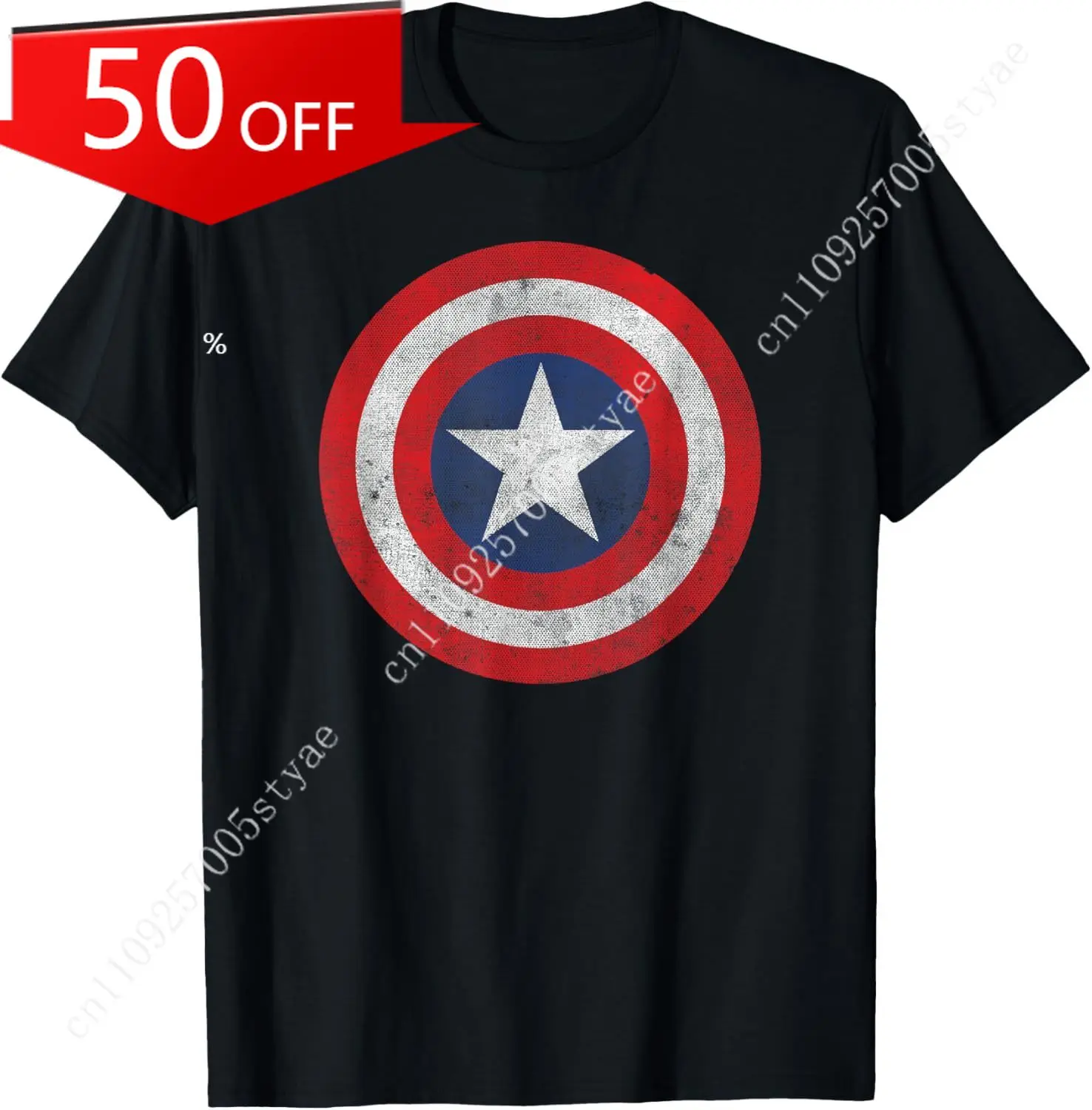 Marvel Comics Retro Classic Captain America Shield Costume T-Shirt