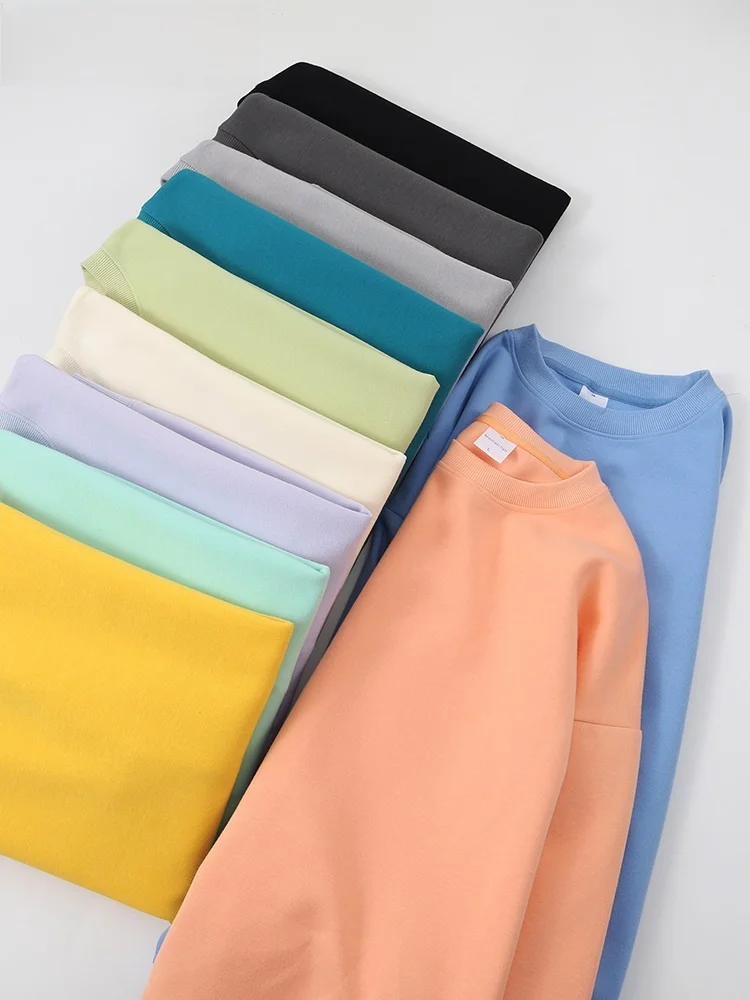 

Oversized Cotton Yellow Sweatirt Women Boyfriend Sle Pink Loose Fit Knitted Top Trendy een Fiber Ladies Faion 2023 Au...