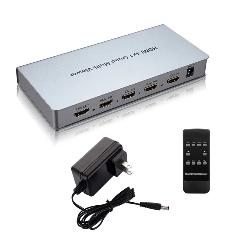 Quad Multi-Viewer HDMI Switcher 1080P60HZ Auflösung HDMI 4x1 Switcher mit IR