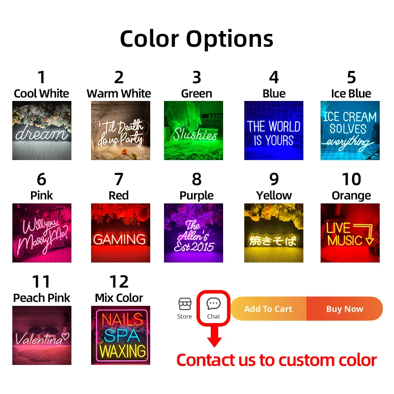 Custom Neon Signs Lights Wedding Party Birthday LED Sign Personalized Neon Lights Don't Place Order Before Comfirming Quotation