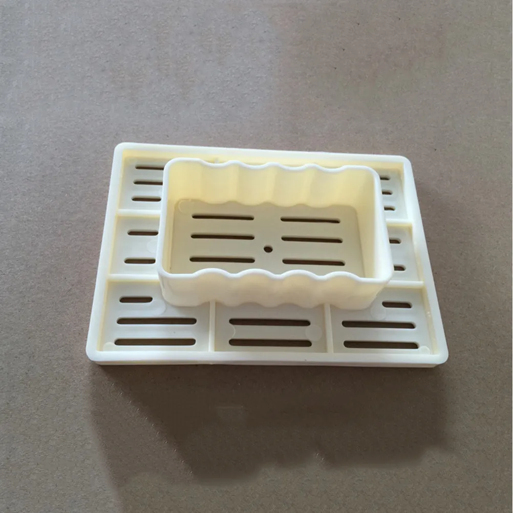 Plastic Tofu Press Mold Yellow Homemade Making Cutter Box DIY Kitchen Tool Tofu Maker Mold for Uniform Slices and Cubes