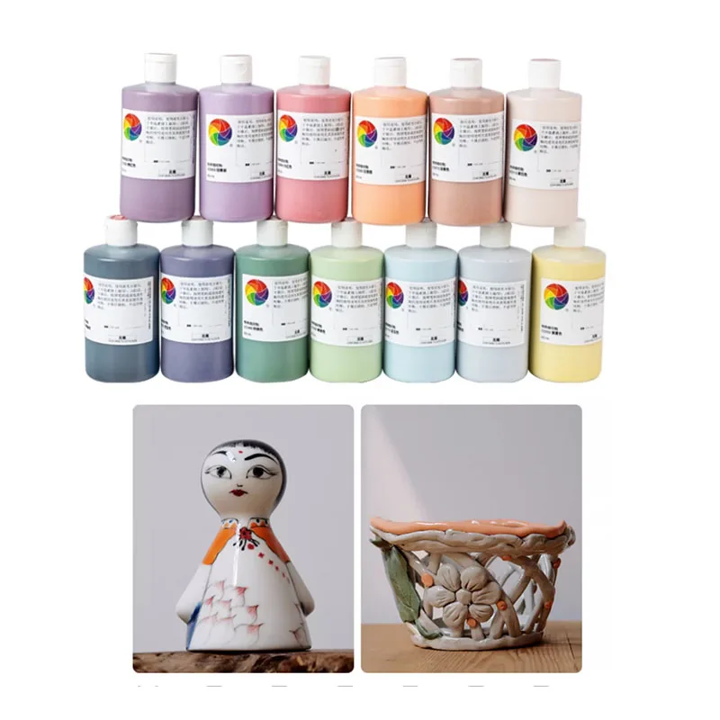 

500ml Ceramics Concentrated Color Glaze Color Agent Underglaze Painted Lead-free Ceramic Pigment Pottery Bar School Glaze