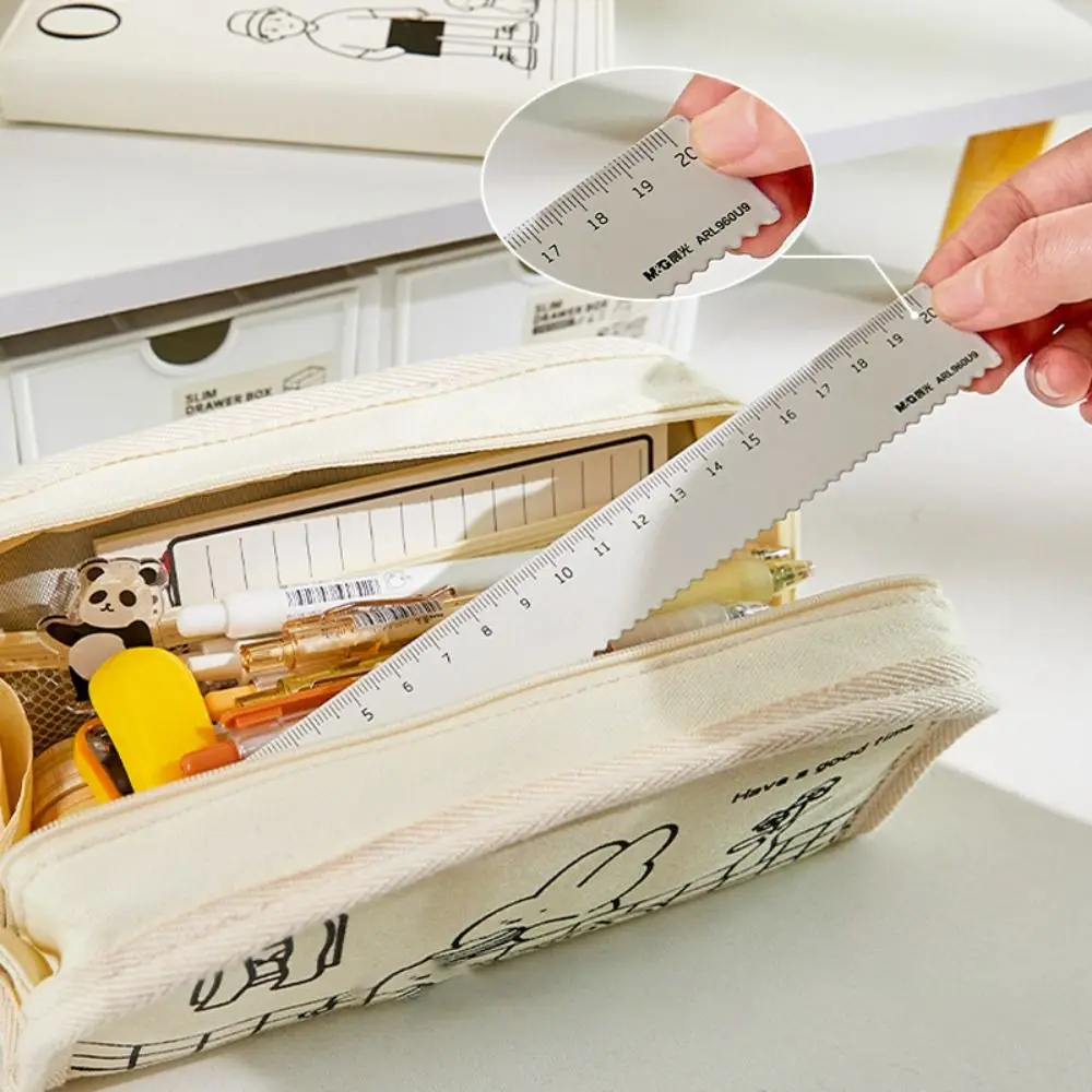 

Cute Canvas Pen Bag Large Capacity Cartoon Cosmetic Bag High Quality Creative Pen Box