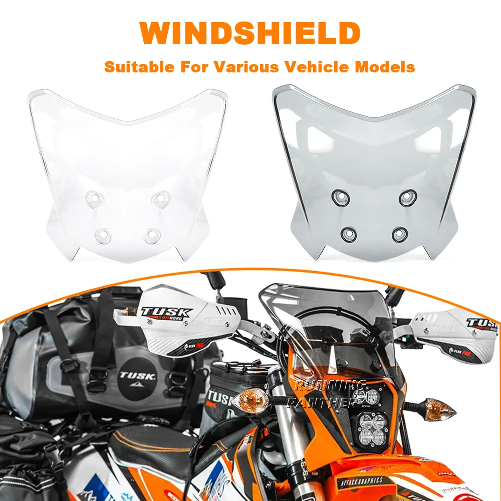 For All 690 SMC R ENDURO / EXC XC XCW 125-500 / Motorcycle Windshield Windscreen Wind Deflector