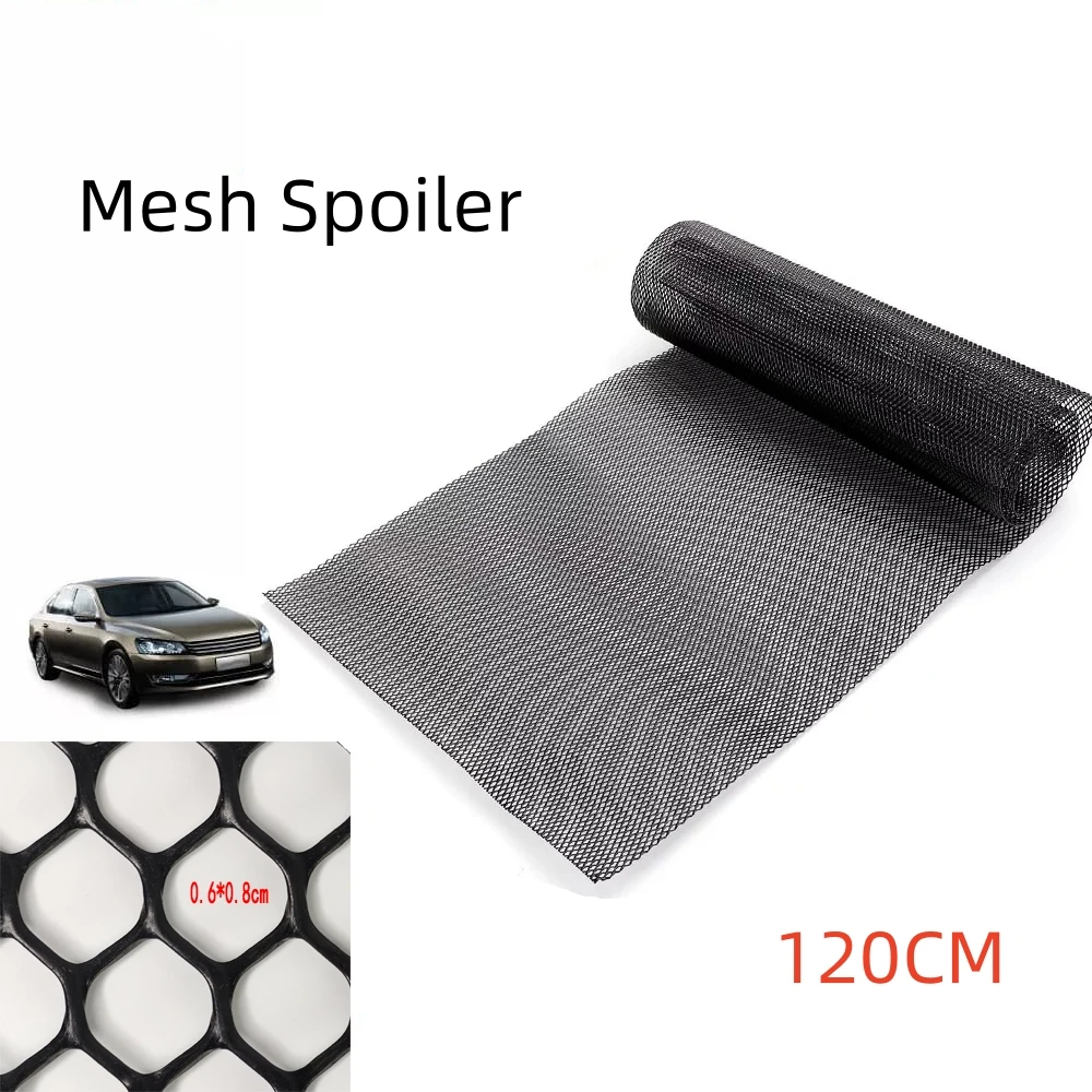 

Universal 120cm 3D ABS Plastic Car Racing Honeycomb Bumper Vent Tuning Grill Mesh Spoiler Black Auto Exterior Accessories
