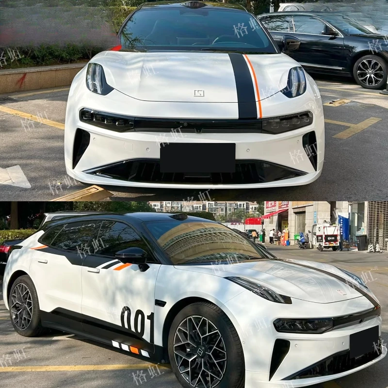 Новая автомобильная наклейка для ZEEKR 001 2024 2025, спортивная виниловая пленка, аксессуары для наклеек