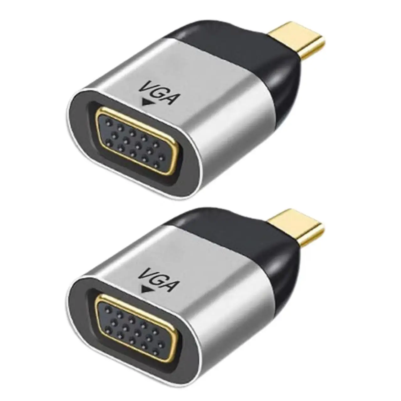 USB‑C Male to VGA Female Adapter 1080P@60Hz Video Output Converter for Laptop Monitor Projector
