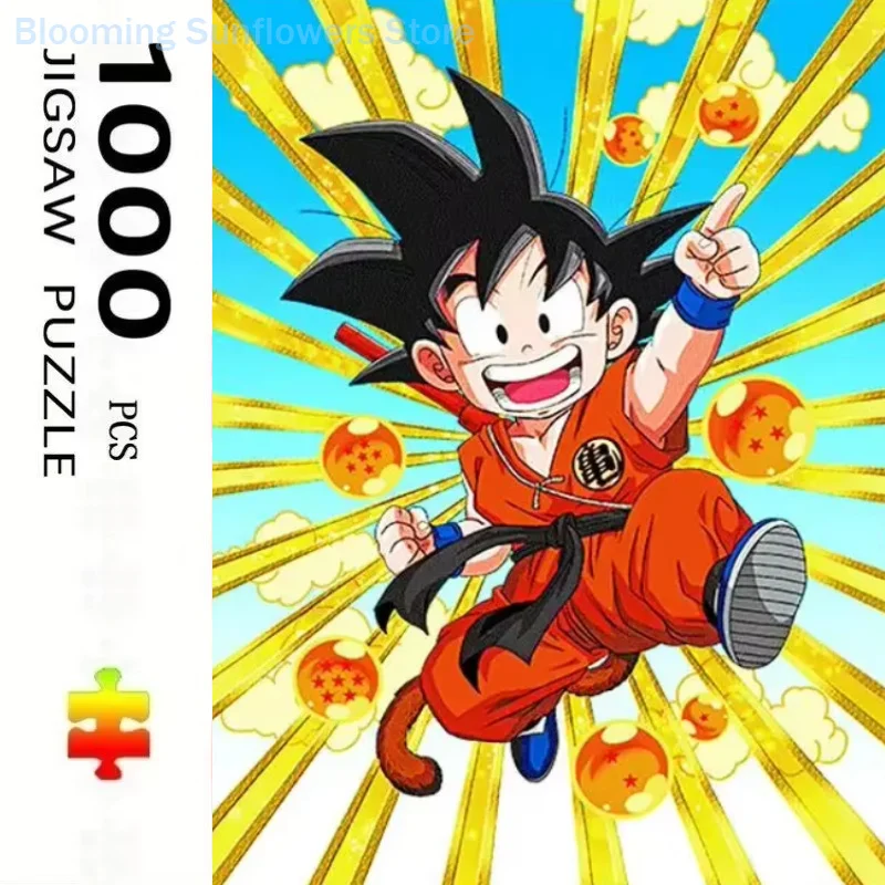 Dragon Ball Goku Anime 500 PCS Jigsaw Puzzles Challenging Family Activity Games for Gameroom Bedroom Livingroom Gift