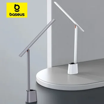 Baseus Lampada da scrivania a LED Lampada da tavolo pieghevole Dimmerabile Studio Lampada da comodino per ufficio Controllo intelligente Luminosità Protezione per gli occhi Lampada da lettura