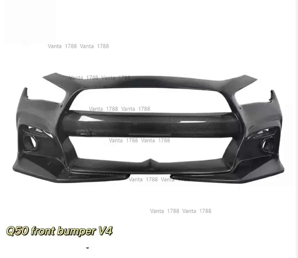Передний бампер MRD для Infiniti Q50 2014+ Передний бампер Q50 из углеродного волокна V4