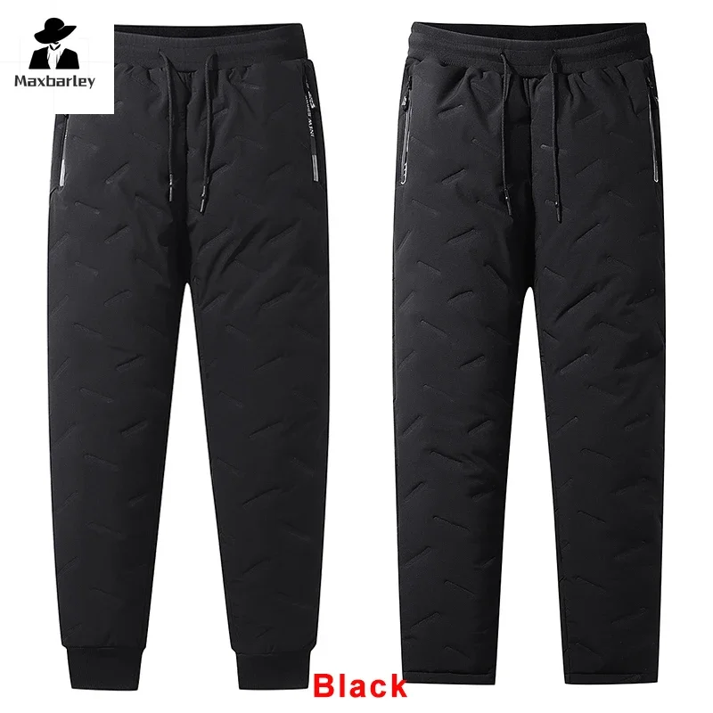 8xl New Thickened Winter Pants Men 2024 Super Warm Casual Joggers Sportwear Comfortable Oversized Down Cotton Male Trousers