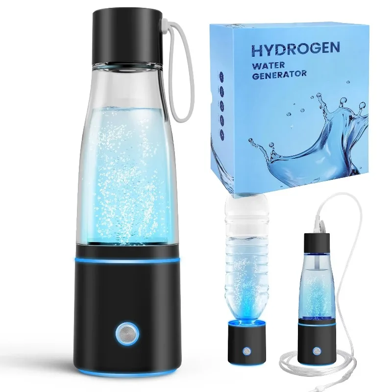 Portable Hydrogen Water Bottle 5000ppb Hydrogen Rich Water Generator for Travel Home Drinking