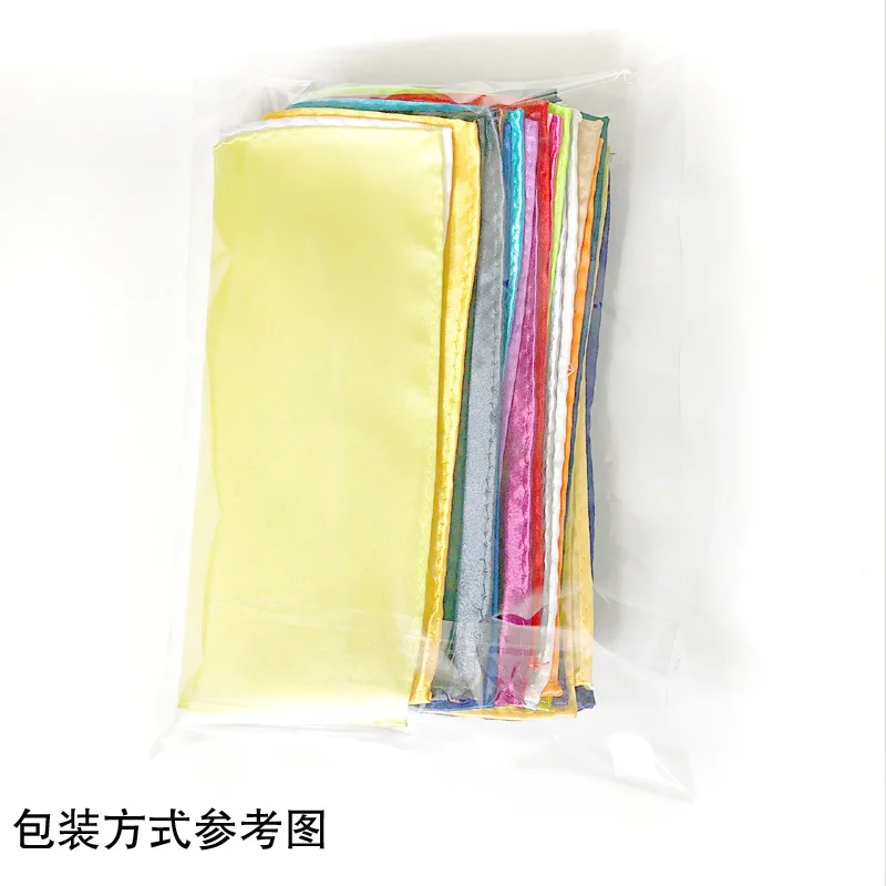 Luxury Men Square Handkerch Solid Color Hankies Silk Hanky Business Suit Pocket Towel Wedding Banquet Party Gift