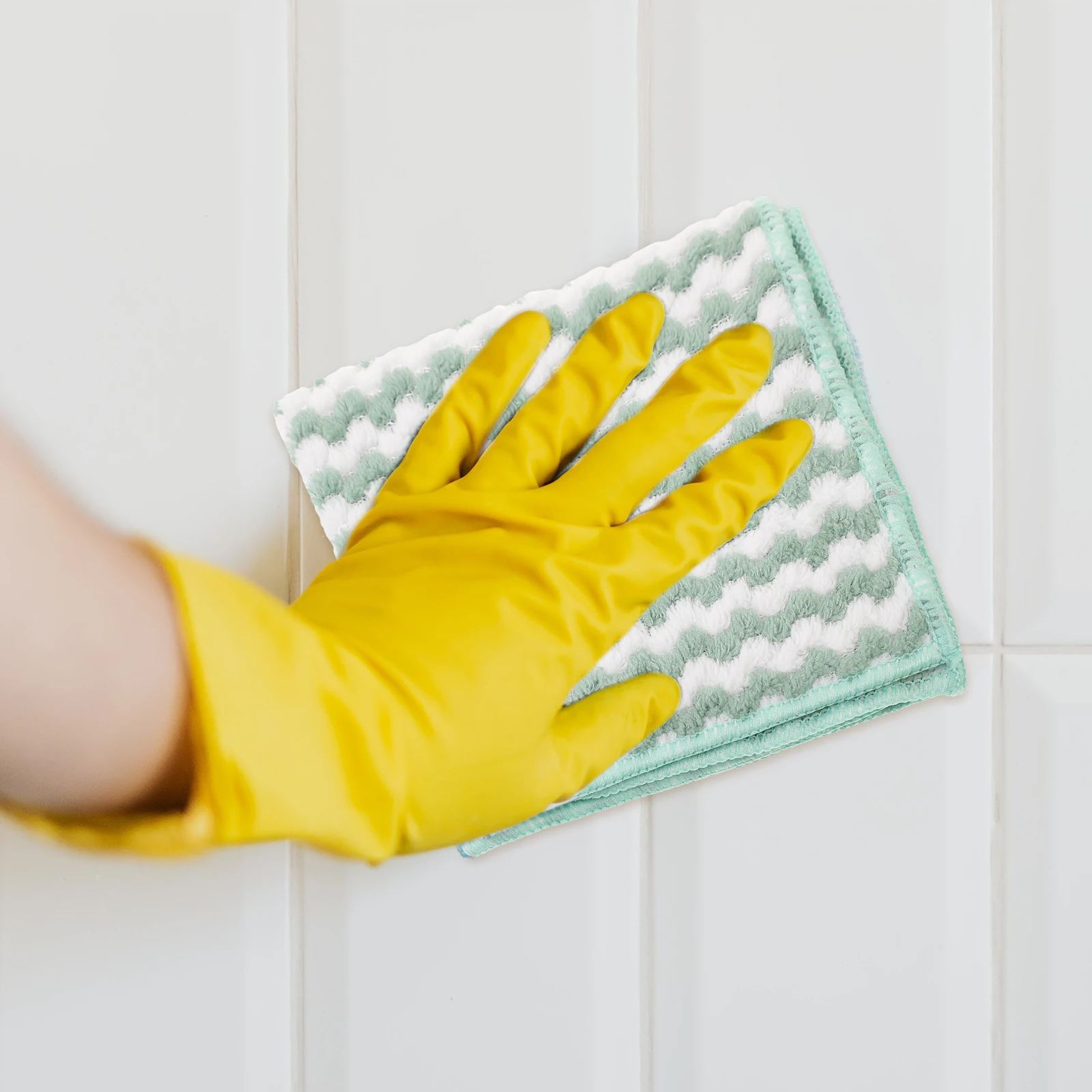 

6 Piece Set Heavyweight Dish Towels Extra Thick Microfiber Cloths for Fast Drying Kitchen and Household Use Dish Towel