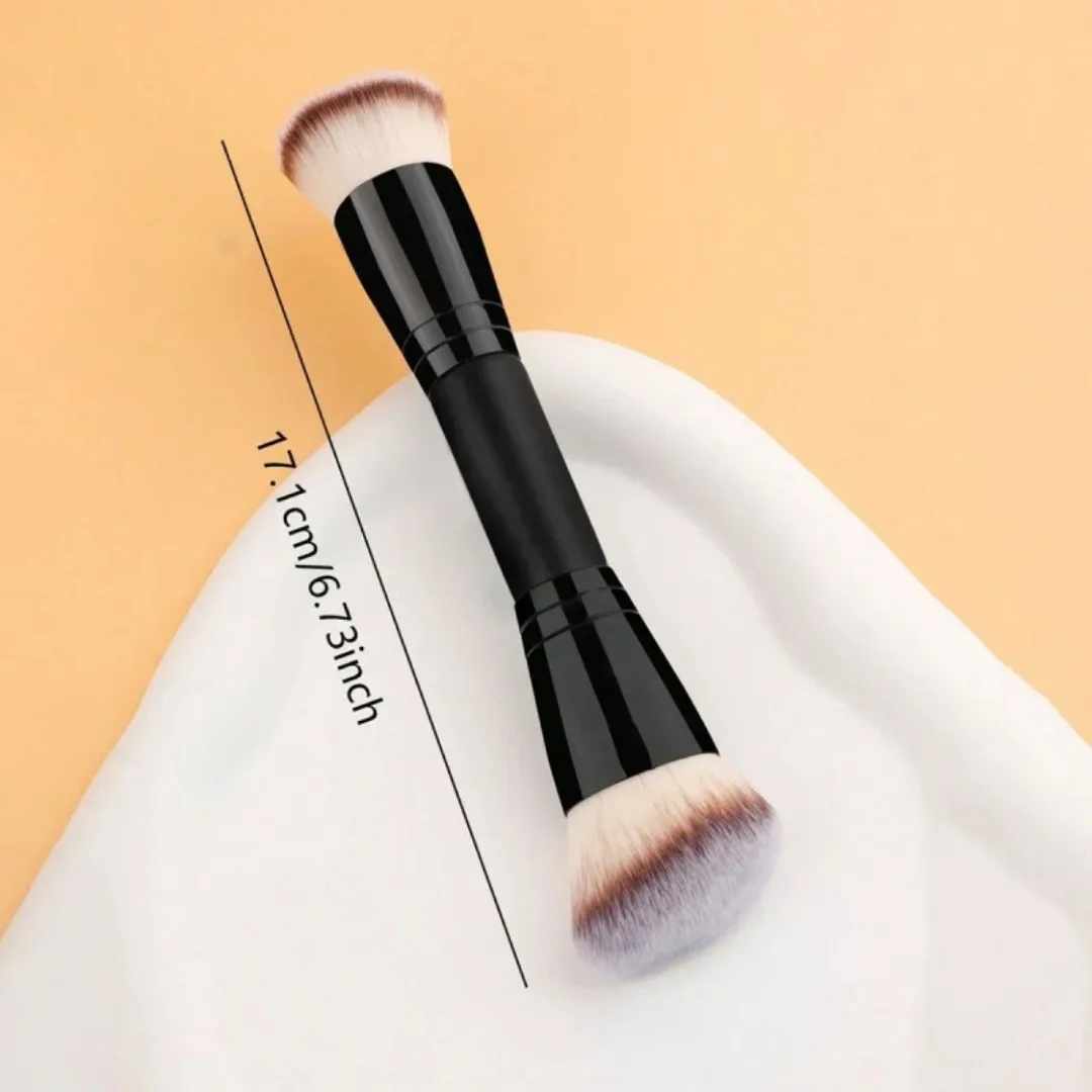 1PC Double Ended Makeup Brush for Cosmetic Loose Powder Brush Concealer Blush Brush Soft Bristles Professional Makeup Brushes