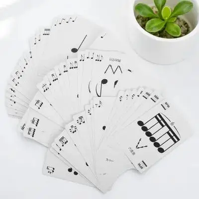 طلاب الموسيقى إيقاع بطاقات البوكر المبتدئين المحمولة تدوين البطاقات التعليمية مجموعة لنظرية التدريب ممارسة الموسيقى إيقاع البطاقات التعليمية