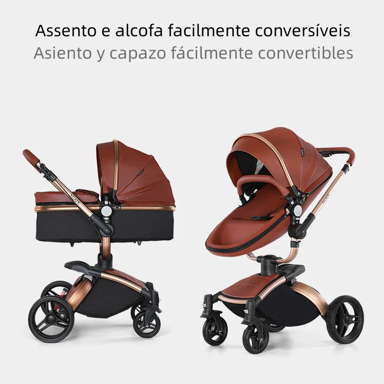 AGAPE-Carrinho De Bebê De Luxo, Alta Qualidade, Adequado para 0-36 Meses, 0-25kg, Entrega Gratuita Mais Rápida só precisa 25-40 Dias