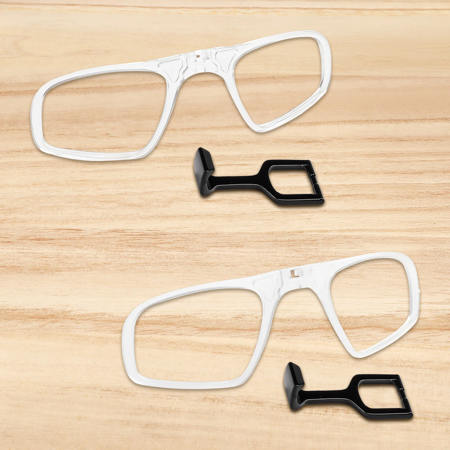 Insert Clip-On Lens Carrier+Metal Nose Bridge Wicket for Oakley Jawbreaker OO9290 / Jawbreaker Asian Fit OO9270 Sunglasses