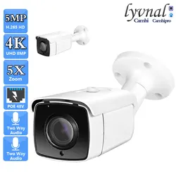 SONY415 4K 8MP 5X Auto Zoom Bullet Security Vedio POE 48V HD 5MP Dwukierunkowe audio Wodoodporne wykrywanie ludzkiego samochodu IR Wersja nocna