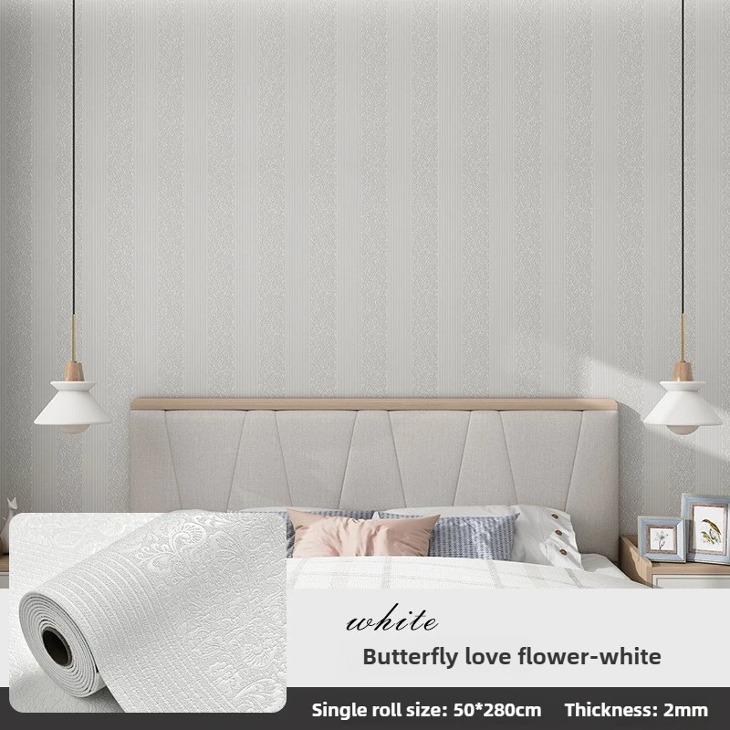 2.0mm Thick Self-adhesive Wall Sticker 2.8m x 50cm for Bedroom Living Room High-contact Areas Waterproof Peel and Stick Easy DIY