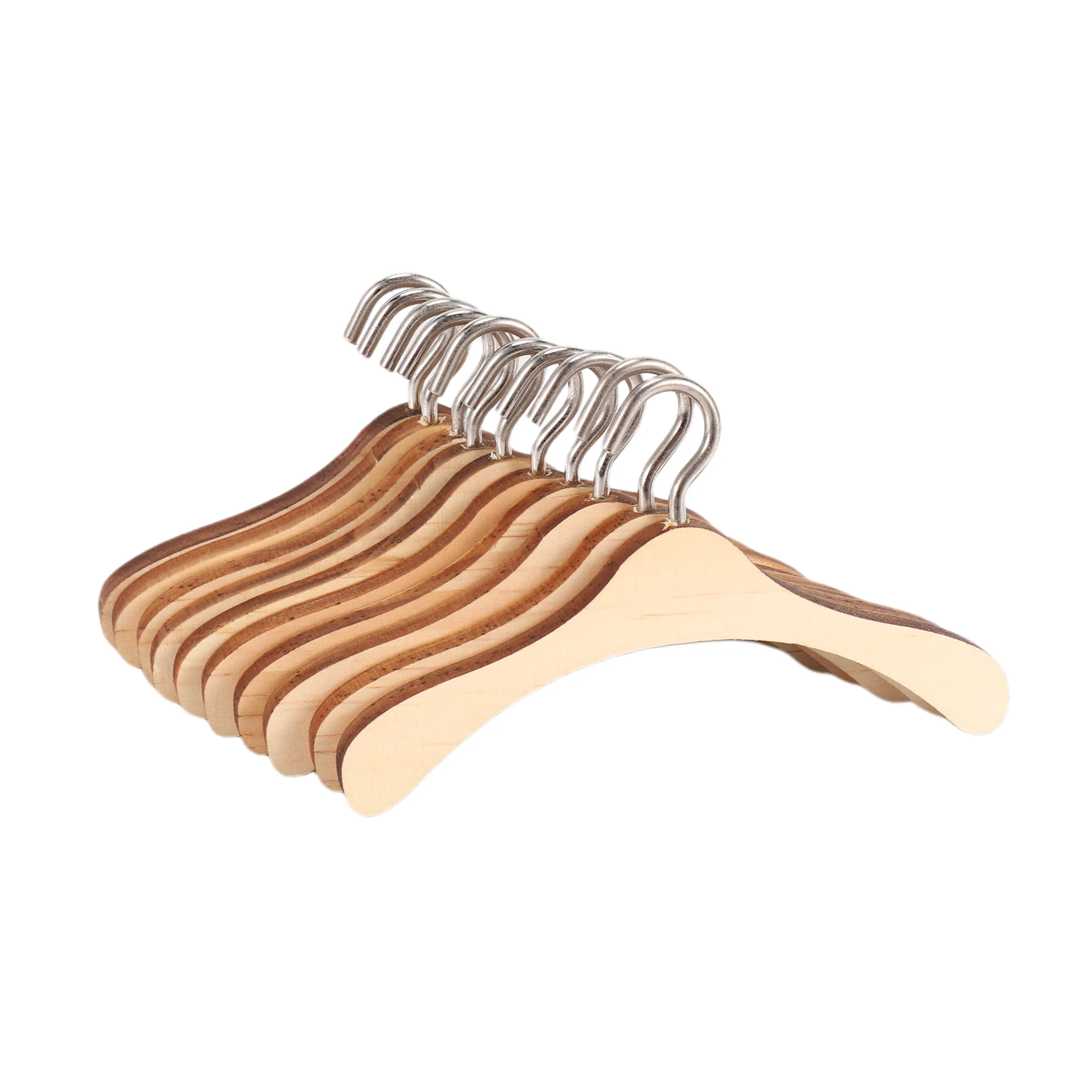 شماعات خشبية للدمى bjd ، 10 من شماعات