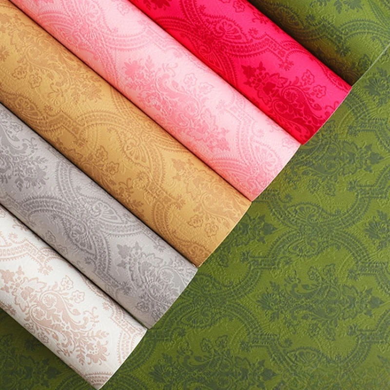 20 Pcs 38*53cm Vintage Printed Packaging Paper Dark Green Flower Bouquet Wrapped in Flower Paper Floral Gift Decoration