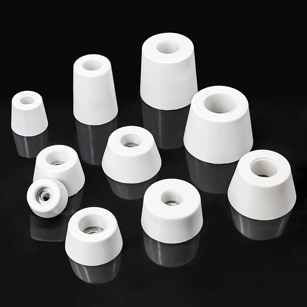 1-100Pcs White Rubber Feet Non-slip Furniture Foot Pad Table Leg Cabinet Bottom Pad for Table Chair Leg Foot Protector Cover image 5